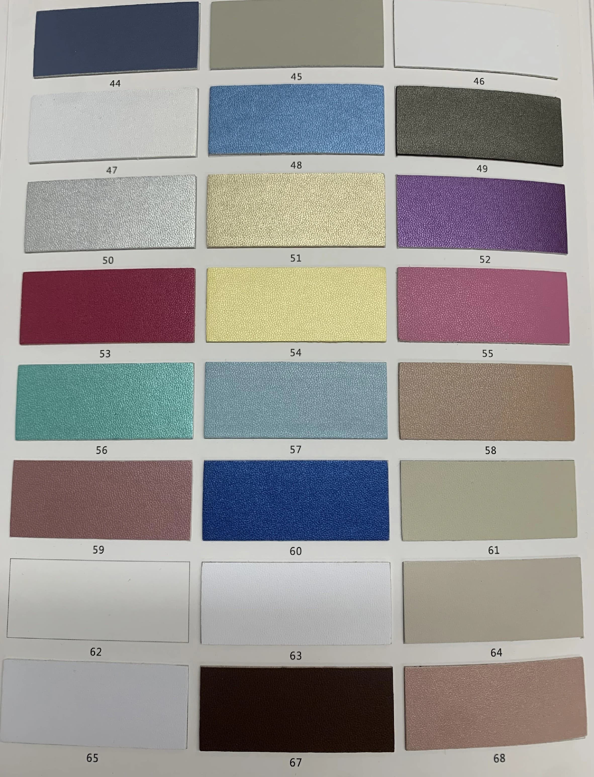 Sample of textured thin 1mm leather