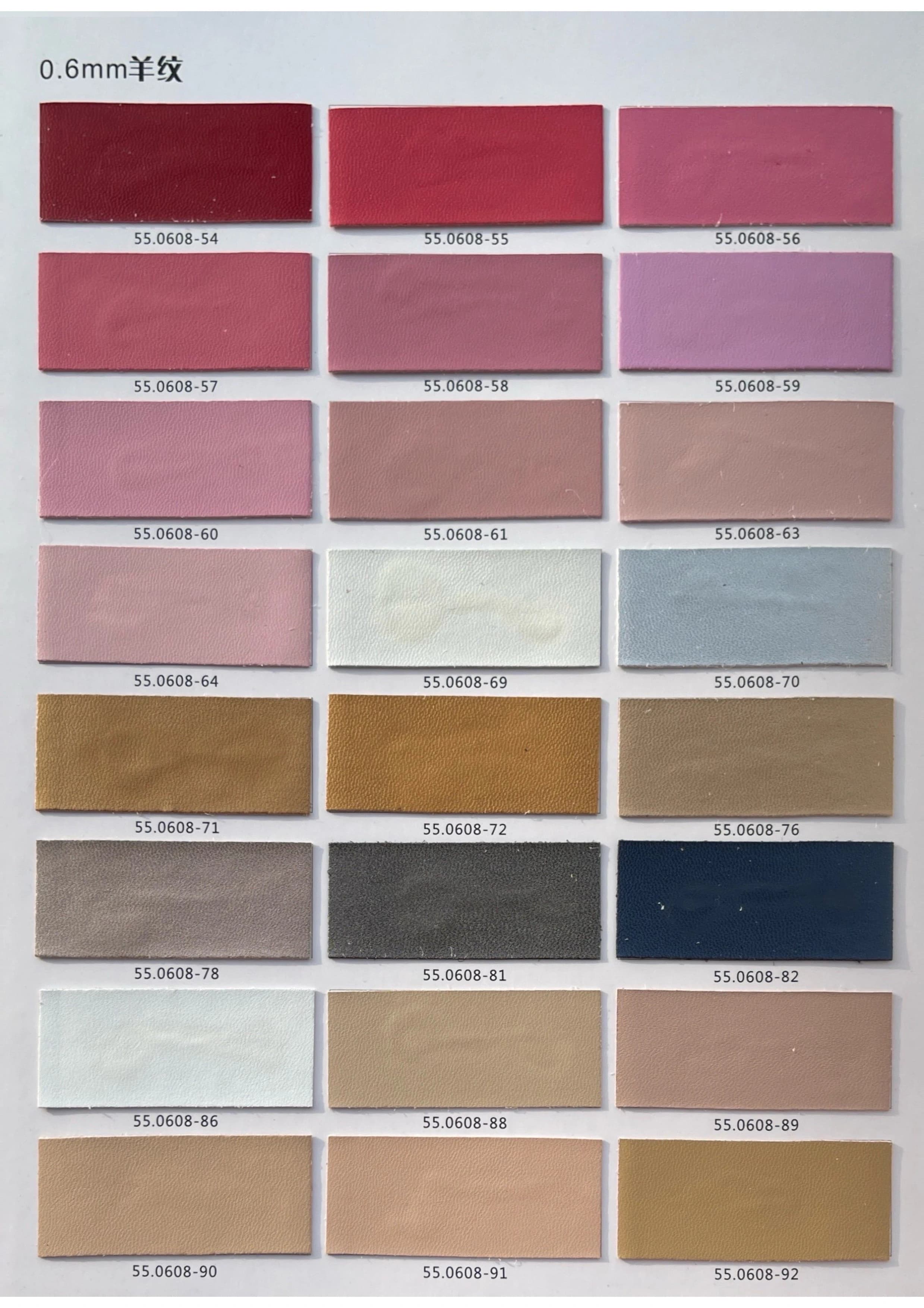 Sample of thick 6mm leather, showing the cross-section