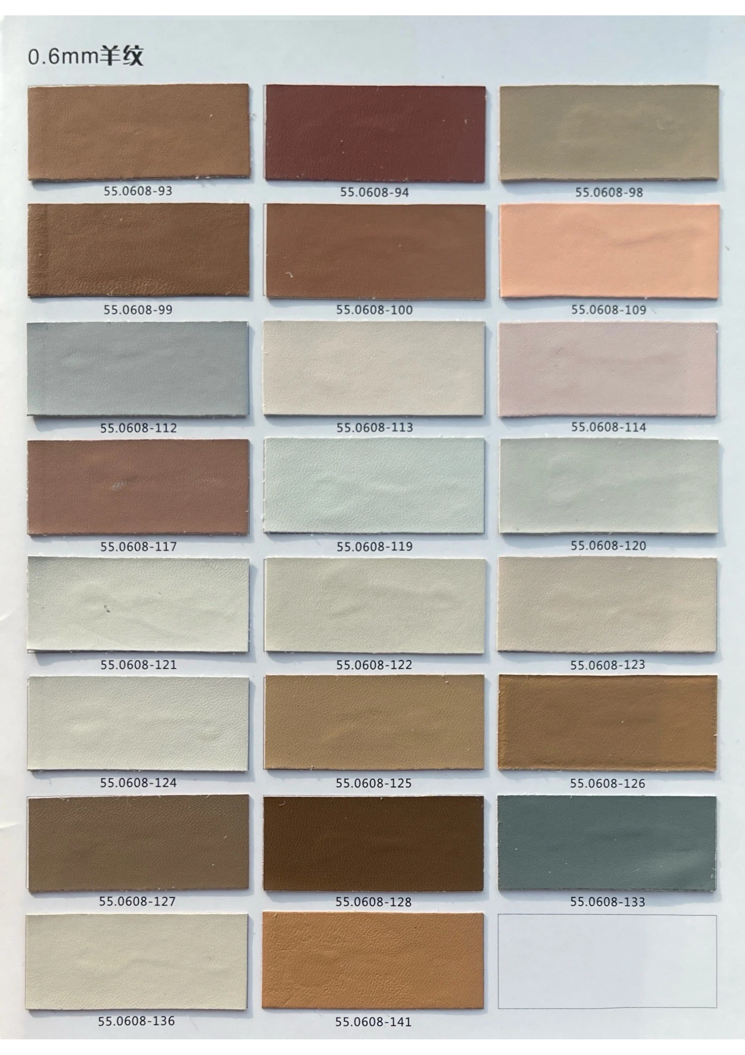 Sample of thick 6mm leather, showing the cross-section